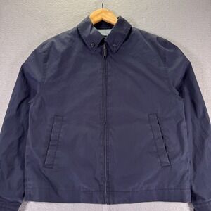 Brooks Brothers 346 Harrington Bomber  Jacket Mens Small Navy Blue Classic